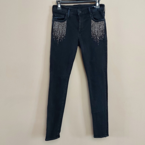 True Religion Halle Super Skinny Brand Jeans with studded detail - Picture 3 of 16